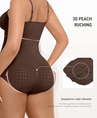 Image of FeelinGirl Body Shaper Tummy Control Shapewear Underwear High Waisted Shaping Briefs Panty Girdle