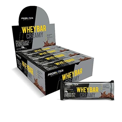 Probiótica Whey Bar Creamy Chocolate 12 Unidades 38G Cookies & Cream -
