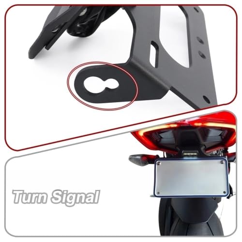Support plaque moto pour éliminer la bavette arrière d'origine Panigale V4 - 5