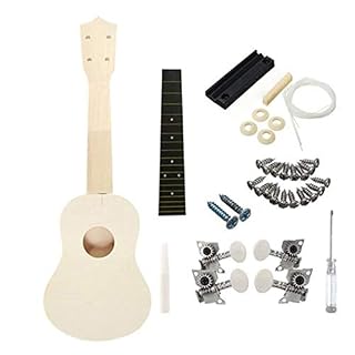 23 Pouces Ukulele DIY Kit 4 String Basswood Hawaii Kit Ukulele pour Débutants Enfants Adultes - Les Beatles, Paul McCartney, John Lennon, RIngo Starr, George Harrison