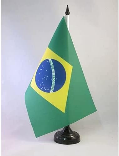 Miniatura 279 de Bandera de mesa Colombia 5'' x 8'' - Bandera de escritorio colombiana 8.3 x 5.5 in - Barra y base de plástico negro - AZ FLAG