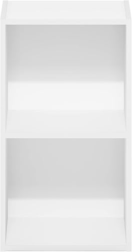 Miniatura 200 de Furinno - Estantería de cubos de 2 niveles serie Luder para libros y almacenamiento, color roble francés Roble francés,Pino