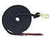 Premium 1/2" Samson EQ Braid Yacht Rope Horse Lead with Brass Trigger Bull Snap (Black, 14 ft.)