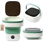 PXNTLA Mini Portable Foldable Washer - 16L Portable Washing Machine, Spin dryer, Small Folding Washing Machine 3 Cleaning Modes for Baby Clothes/Intimate Apparel, for Travel, Home