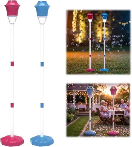 Machine à bulle automatique 2 PCS en forme de lampadaire design pour enfants