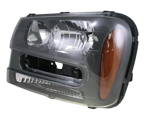 Image of TRQ Driver Side Headlight Assembly Halogen Compatible with 2002-2009 Chevrolet Trailblazer 2002-2006 Trailblazer EXT With Full Width Grille Bar GM2502213