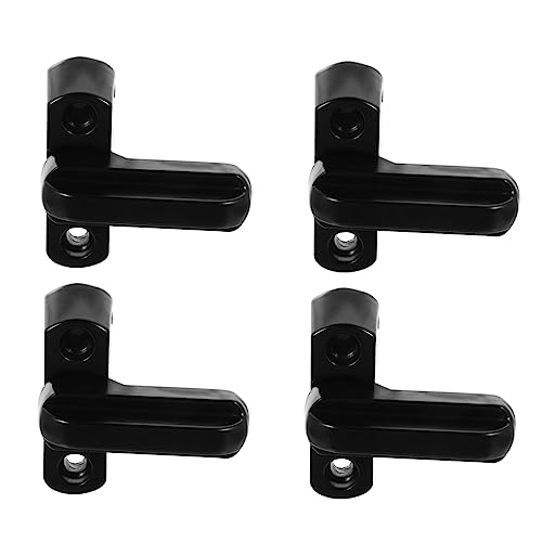 KONTONTY Ensemble De 4 Verrous De Sécurité Pour Fenêtres En Forme De T Bloqueur De Châssis Noir Pour