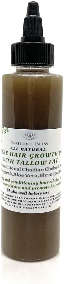 Hair Growth Oil with Croton Zambesicus & Tallow|Infused with Ayurvedic Herbs (4 oz)