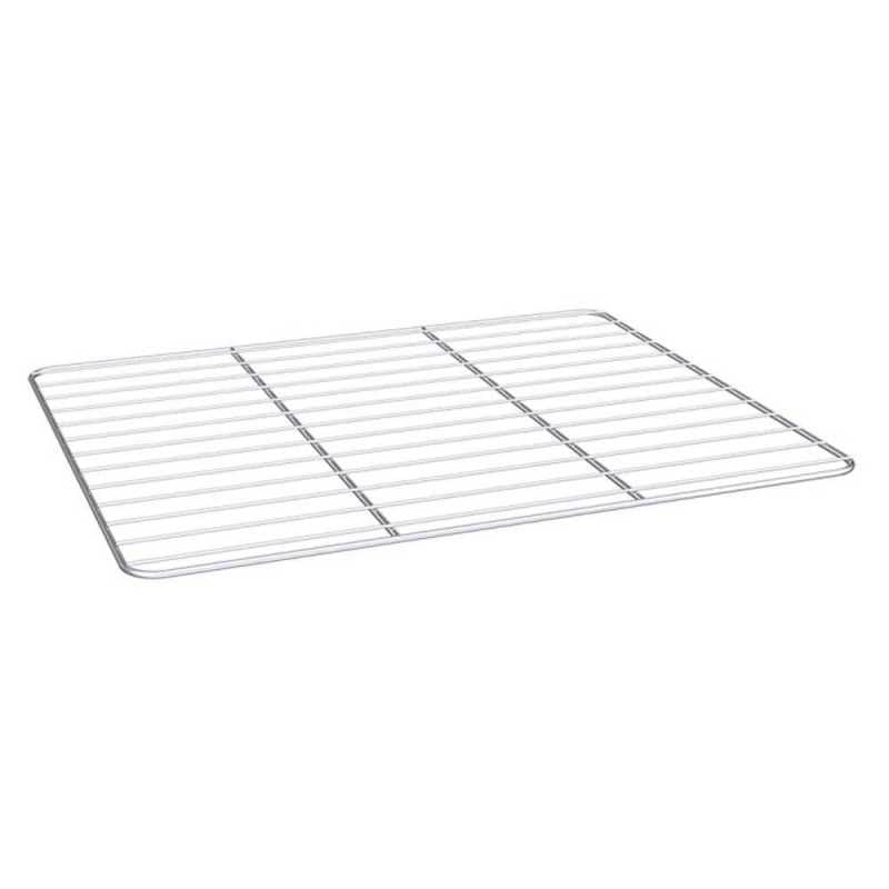 MBH - Parrilla Reforzada de Acero Inoxidable 600x400 mm para Horno Profesional. Rejilla de Alta Resistencia con 2 Travesaños y 24 Varillas para Panadería y Pastelería
