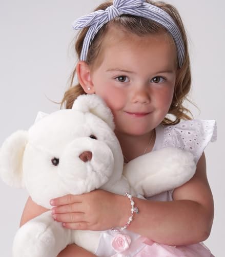 Precious Pieces Girls 14K Gold Plated or Sterling Silver 4-5mm Cultured or Simulated Pearl Earrings with Safety Screw Backs for Babies, Toddlers, Teens, or Women2