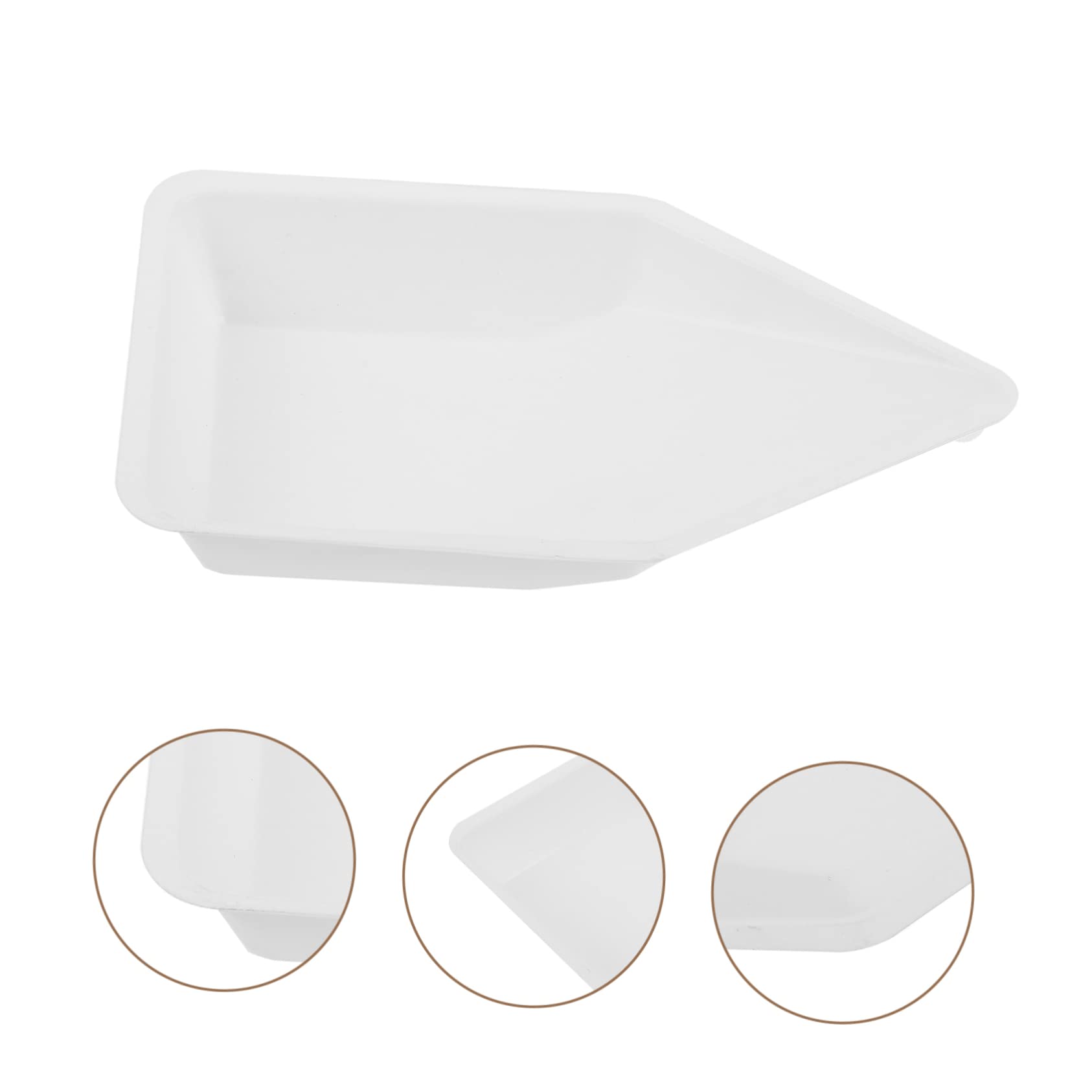 ULTECHNOVO 100piezas Platos De Pesaje De Plástico Para Laboratorio De Diseño Vertedor Para Medir Líquidos y Polvos Resistente y Flexible