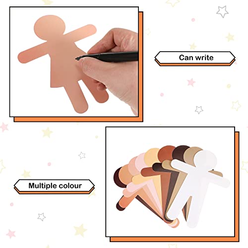 Découpes créatives multiculturelles en papier Geyee 108 pièces - 4