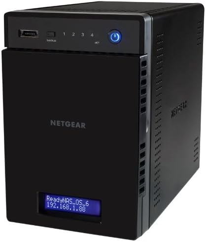 NETGEAR ReadyNAS 104 4-Bay Network Attached Storage Diskless (RN10400-100NAS)