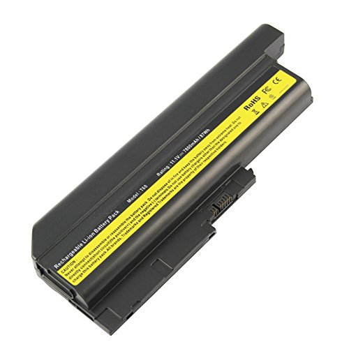 Futurebatt 9Cell 7800mAh Laptop Battery for Lenovo IBM Thinkpad T60 T60p T61p R60 R60e R61 R61i R500 W500 T500 SL300 SL400 SL500 Z60 Z61 Z61p 40Y6795 42T4619 42T4620 92P1133