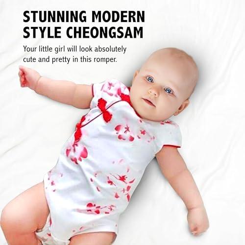 FANCYKIDS Baby Girls Newborn Infant Cheongsam Chinese New Years Outfit Romper Top Clothes Qipao Bodysuit2