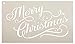 Merry Christmas - Word Stencil - Elegant Vintage - 12" x 7"