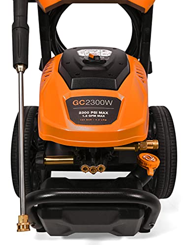 Generac 8887 2300 Psi 1.2 Gpm Electric-Powered Residential Pressure Washer - Ideal For Home Cleaning Tasks - Compact And Portable Design - 50-State/Carb Compliant #TOP1