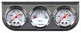 Bosch SP0F000039 Style Line 1-1/2' Mini Triple Gauge Kit (White Dial Face, Chrome Bezel)