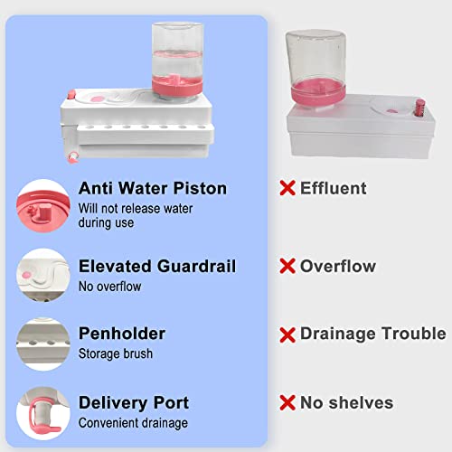 SZBYH Limpiador de Cepillo para el Circuito de Agua, Limpiador de Cepillo Multifuncional, Pincel de Maquillaje, Suministros para Artistas, para acrílico, Acuarela y a Base de Agua - imagen 3