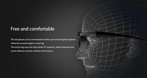 Xgimi Shutter 3D Glasses Virtual Reality Lcd Glass For Xgimi Horizon Pro/Mogo/Halo/Mogo Pro/Mogo Pro+ Built-In Battery Support Other Brand Projectors #TOP7