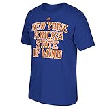 100% Baumwolle adidas New York Knicks Blue Knicks State of Mind T-Shirt Small