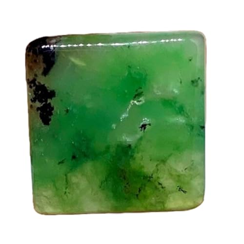 Chrysoprase naturelle rectangulaire 18x17mm cabochon vrac pour création bague et pendentif