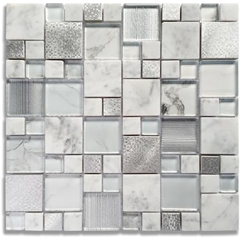 Artemuro Silver Glass Mosaic Tiles Cover
