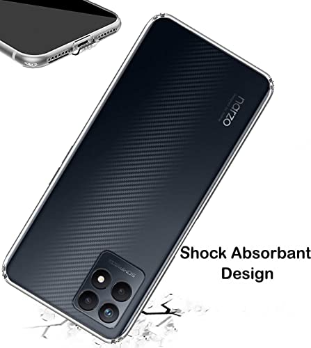 Image of Transparent Soft Silicone TPU Flexible Back Cover Compatible with Realme Narzo 50