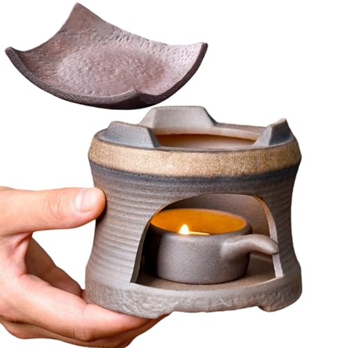 1Set Ceramic Tea Stove Ceramic Tealight Holder Aromatherapys Essential Oil Burners for Home Bedroom Decors Ceramic Tea Stove War