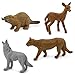 Safari Ltd Nature TOOB - 12 Mini Figurines with Rabbit, Beaver, Doe, Gray Wolf, Fox, Black Bear, Moose, Mountain Lion, Bald Eagle, and More - Educational Toy for Boys, Girls & Kids Ages 3+