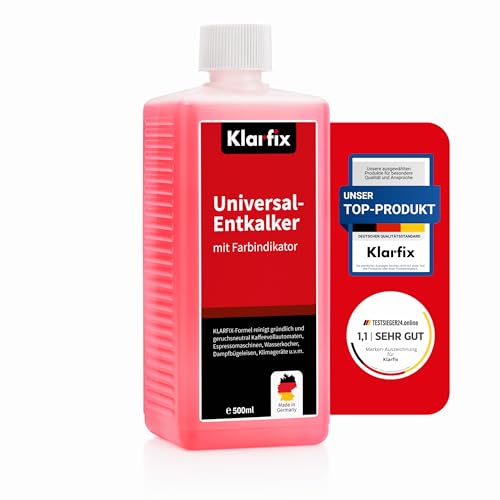 Klarfix Universal-Entkalker 500 ml mit Farbindikator