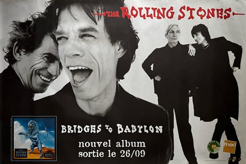 Affiche Rolling Stones poster plié de collection 80x120cm