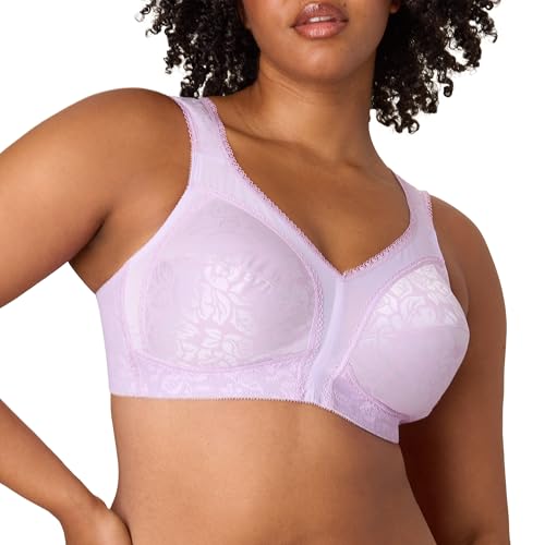 Image of Playtex Women's Wireless Bra, 18 Hour Plus-Size Bras Available, Full Coverage, Smoothing, 4693, Single or 2-Pack