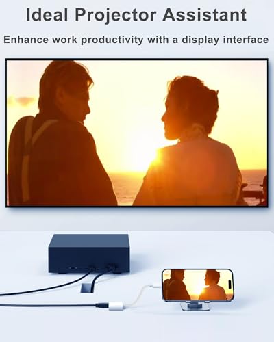 LIEZHUA USB C to HDMI Adapter for iPhone 16 15 to TV, 4K Sync Screen Connector Cable, Type C Digital AV Adapter for TV/Projector/Monitor, No Power Needed