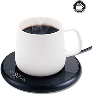 Coffee Mug Warmer, Electric Smart Beverage Mug Warmer Cup Warmer with Touch Tech & LED Backlit Display, Coffee Warmer for Home Office Coffee Mug, Milk-Cup Warmer with Two Temperature Settings