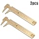 ZHYUAN Mini-Messschieber Aus Messing, Lineal-Messschieber, Mini-Retro-Messing, Doppelmaßstab Messwerkzeug, Nonius Skala (Double Scale 100mm)