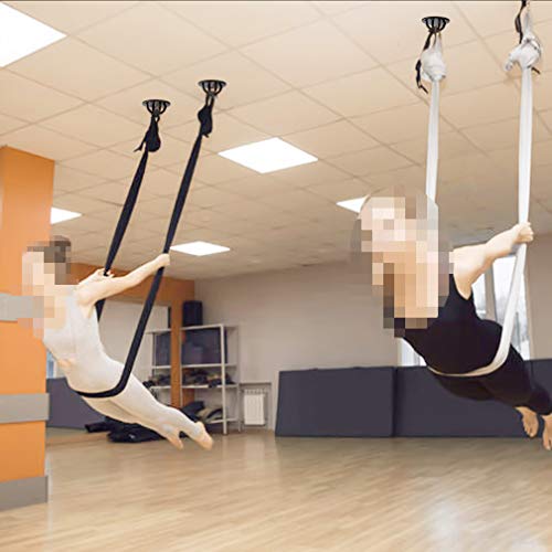 Sunmall 2Pcs Battle Rope Anchor Wall Mount For Suspension Straps, Yoga Swing Ceiling Mount Brackets For Gymnastic Rings,Olympic Rings,Hammock,Resistance Band, X-Mount Ceiling Hooks For Yoga Trapeze #TOP4