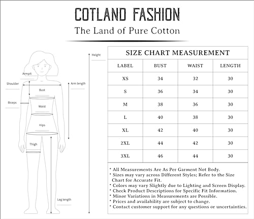 Image of COTLAND Fashions Jaipuri Cotton Kimono Sleeves Printed Longline Kaftan Top for Women