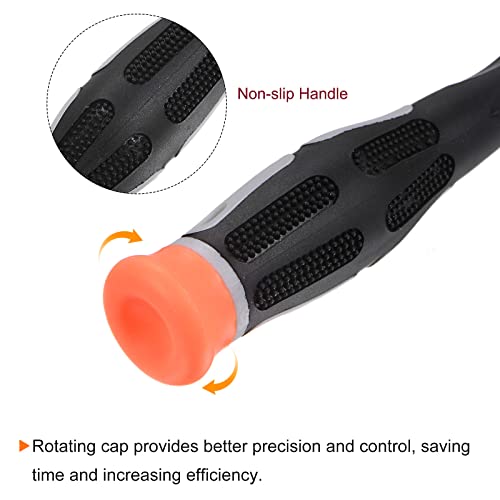 Harfington 6Pcs Precision Screwdriver Set Y-Type Phillips Star Medium Board Torx Socket Head Swivel Lid Non-Slip Handle For Phone Watch Eyeglasses Electronics Repair #TOP5