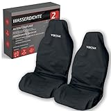 VENTUX GEAR Autositzbezug wasserdicht universal – 2 STK. -Sitzschoner Auto universal Vordersitz 132x54 cm | wasserdichter Sitzbezug Schutz vor Schmutz Flüssigkeiten Öl | einfache Montage