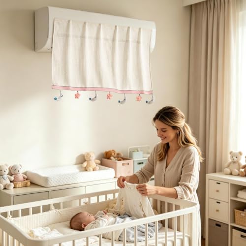 Protector antiviento de aire acondicionado interior para dormitorio 2