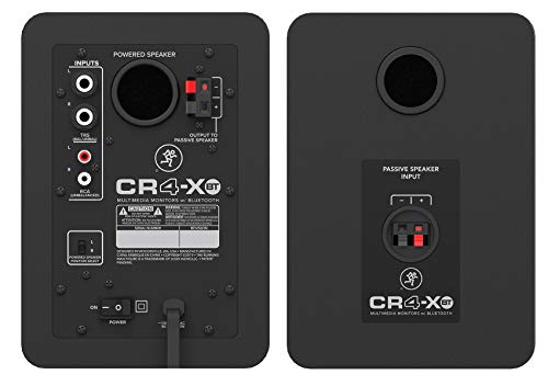 Mackie 2 CR4-XBT 4\" 50w Bluetooth Reference Multimedia Studio Monitors Speakers Bundle with Pair Rockville RRS190S Foam Studio Monitor Isolation Pads 7.5\" x 9.5\"/3 Angles
