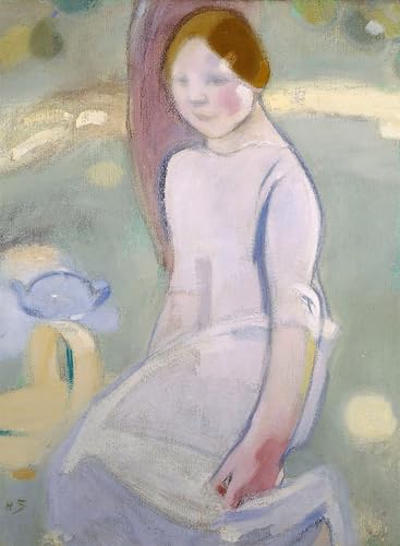 Tableau toile Sous le tilleul affiche d'art peinture décorative 60x90