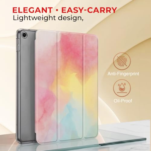 Image of MOCA Case for 10.2 inch iPad 9th 8th 7th Gen 10.2 inch iPads 2021 2020 2019 Launch A2603 A2604 A2605 A2270 A2428 A2429 A2430 A2197 A2198 A2200 Flip Cover (Rainbow, 10.2 inch iPad 9th 8th 7th Gen)