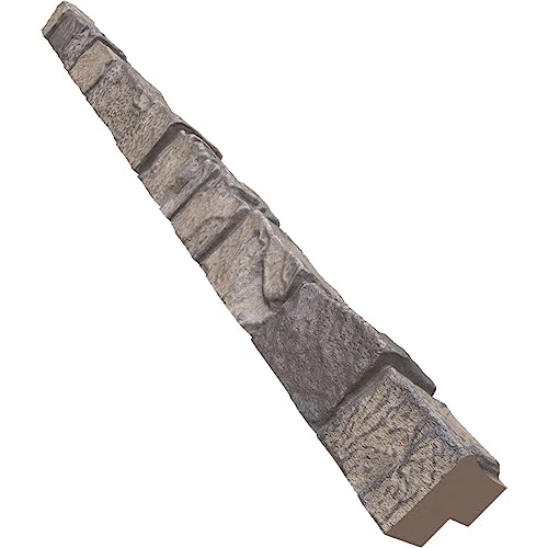 Universal Outside Corner for EverStone Faux Stone Siding Panels, 3"W x 3"D x 48"H, Cascade River Color by Ekena Millwork - Image 5