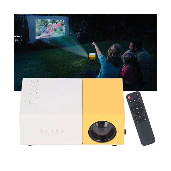 Cuifati -Videoprojektoren 720P HD-Filmprojektor, 24 Bis 60-Zoll-Bildschirmprojektion, Augenfreundlicher LED-Projektor für Heimkinofilme Im Freien – Bild 3
