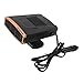 12V Car Heater Defroster, Fast Heating Auto Windshield Defogger, Quick Defrosting with Rotatable Design, Sturdy ABS Material for Cars and Trucks, Black Gold Color