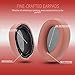 Krone Kalpasmos Replacement Earpads for Sony WH-H900N h.Ear on 2 & Sony MDR-100ABN Headphones, Sony Headphone Cushions Compatible with Sony 900N, Sony WH H900N earpads with Soft Foam Leather,Light Red