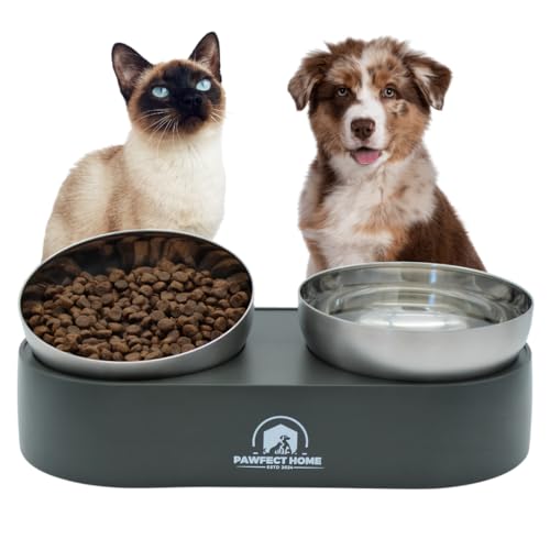 Pawfect Home FK1 Doppelnapfset Edelstahl