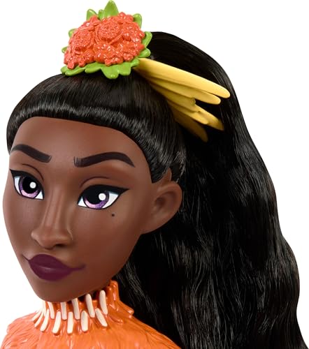mattel disney moana 2 matangi fashion doll with 3 accessories removable outfit with cape head piece shoulder piece amp anklet inspired by the movie